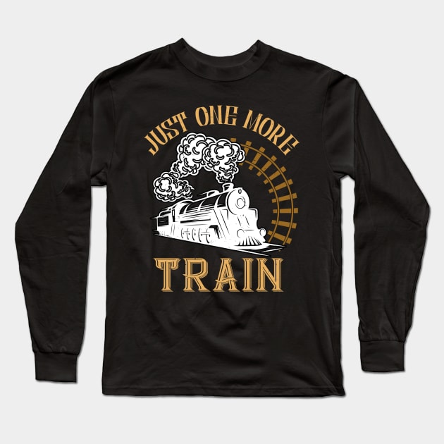 Funny Model Railway Lover Locomotive Long Sleeve T-Shirt by Foxxy Merch